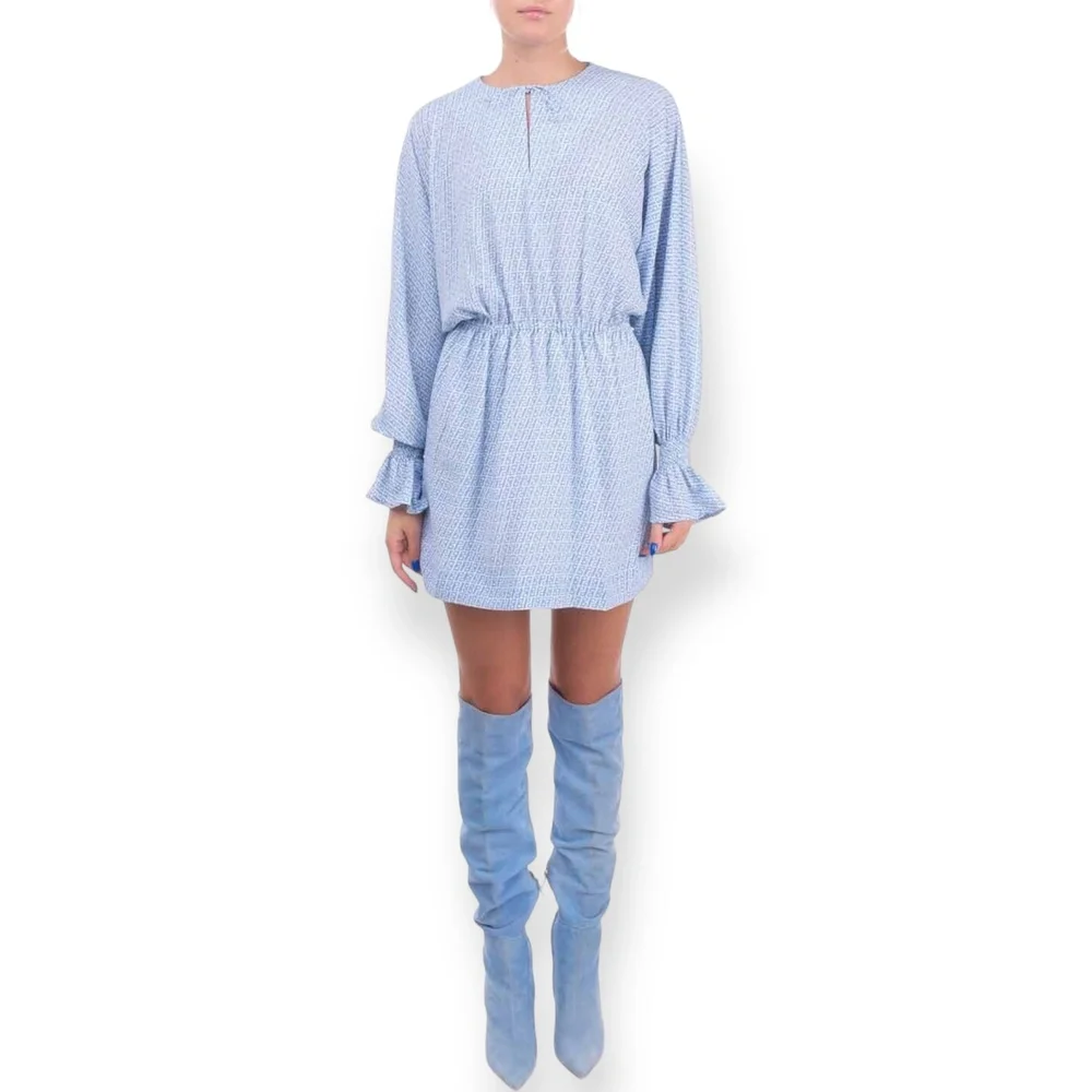 Baum Und Pferdgarten Ariana Dress Light Blue Crepe Size 36 US 6 Small Medium NWT - Picture 1 of 6